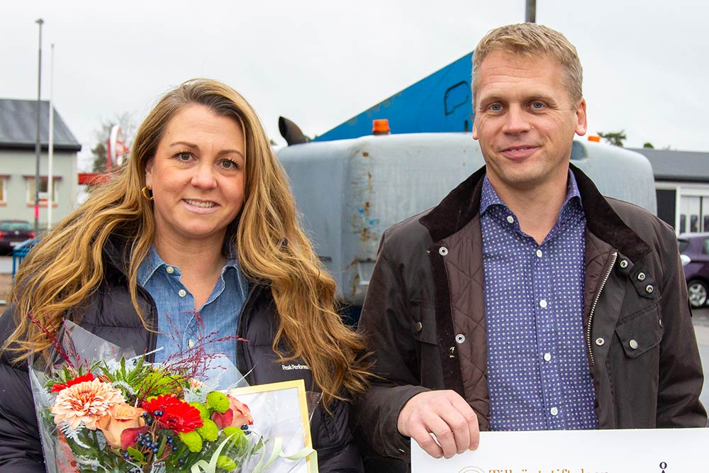 Karolin Grunditz och Andréas Ahlgren är Årets nytänkare 2020, ägarduon bakom Skillingarydssalvan.