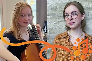 Anna-Stina Ottosson och Josefin Scher tilldelades 2023 års stipendium från Ella och Ingeborg Jonssons musikutbildningsfond.